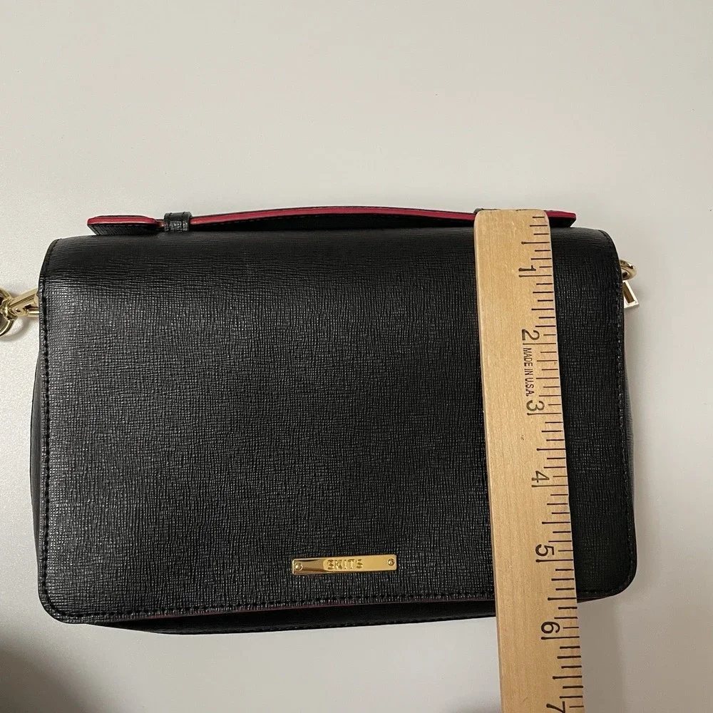 SKITS Providence‎ Clever Saffiano Leather Bag Black Crossbody Tech Bag READ B25